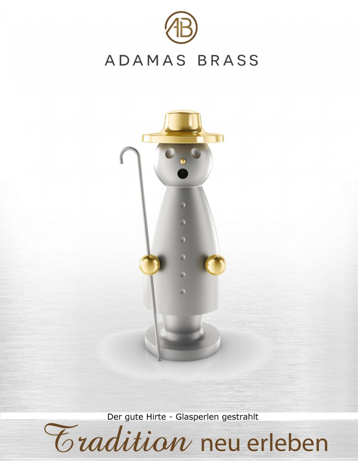 Edelstahl Räuchermann “Der gute Hirte” (glasperlengestrahlt) – Bild 2