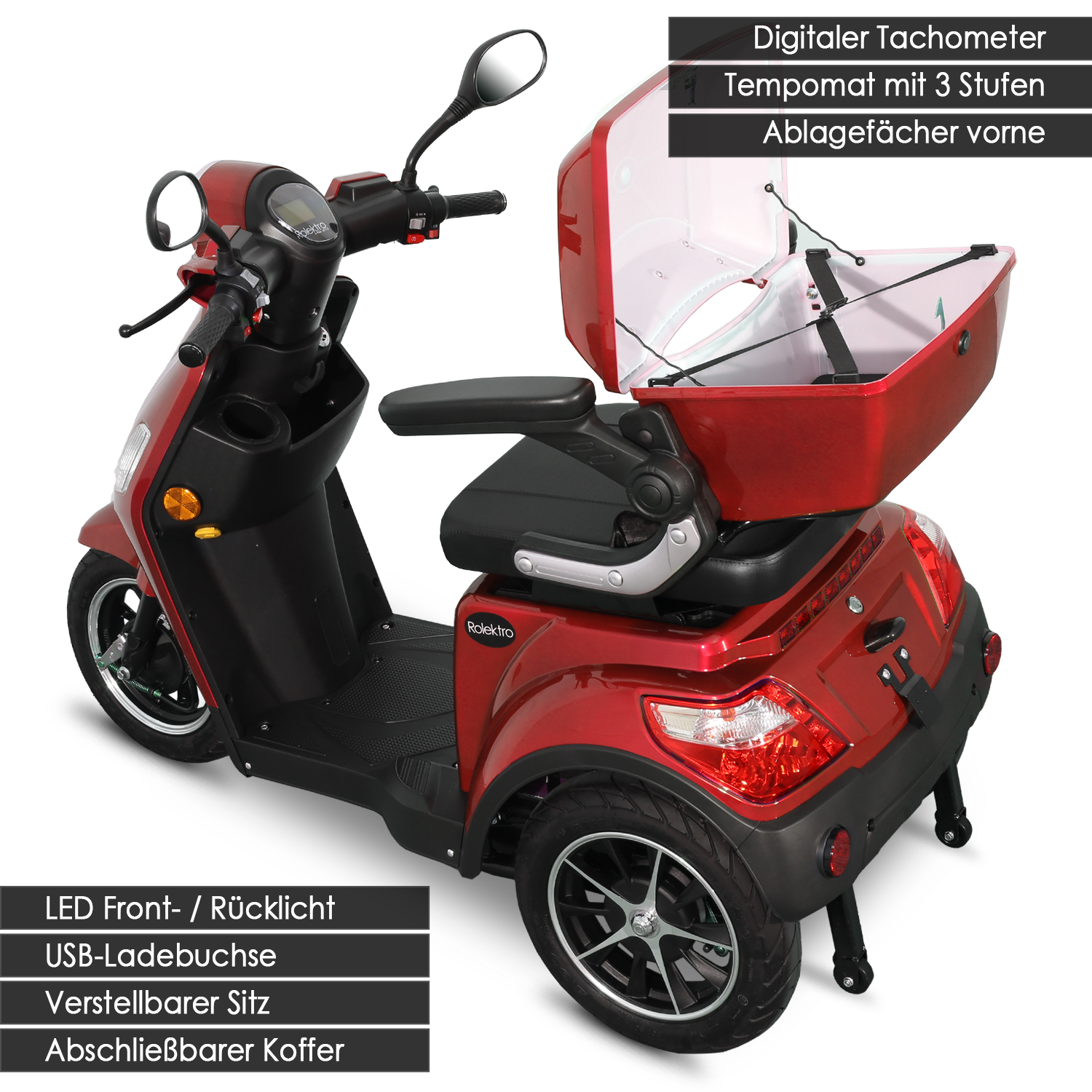 Rolektro E-Trike 25 V.2 Blei-Gel – Bild 9
