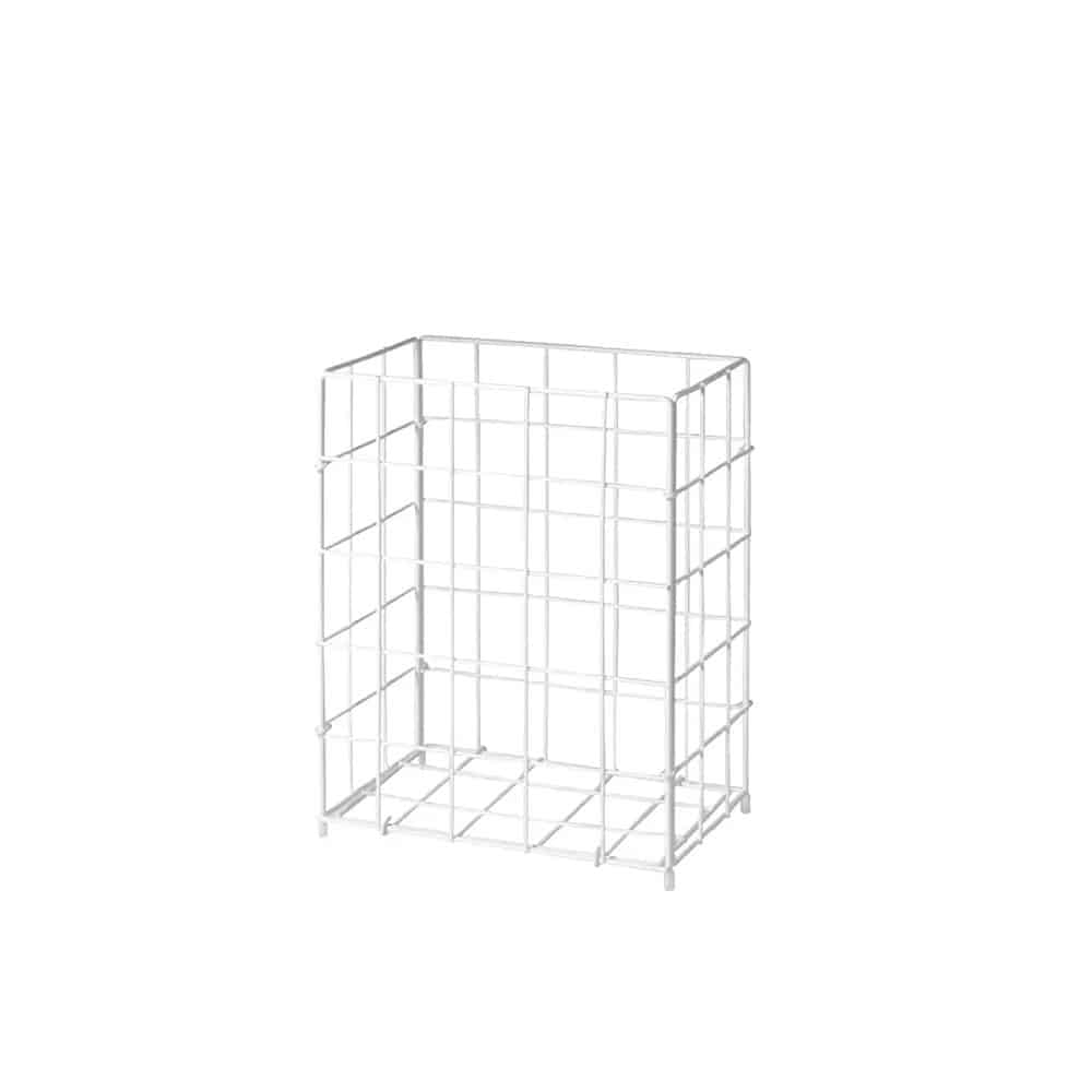 AMPri Sammelkorb groß – Drahtgeflecht weiß – 400x 250x 620 mm, 62 Liter – Bild 3