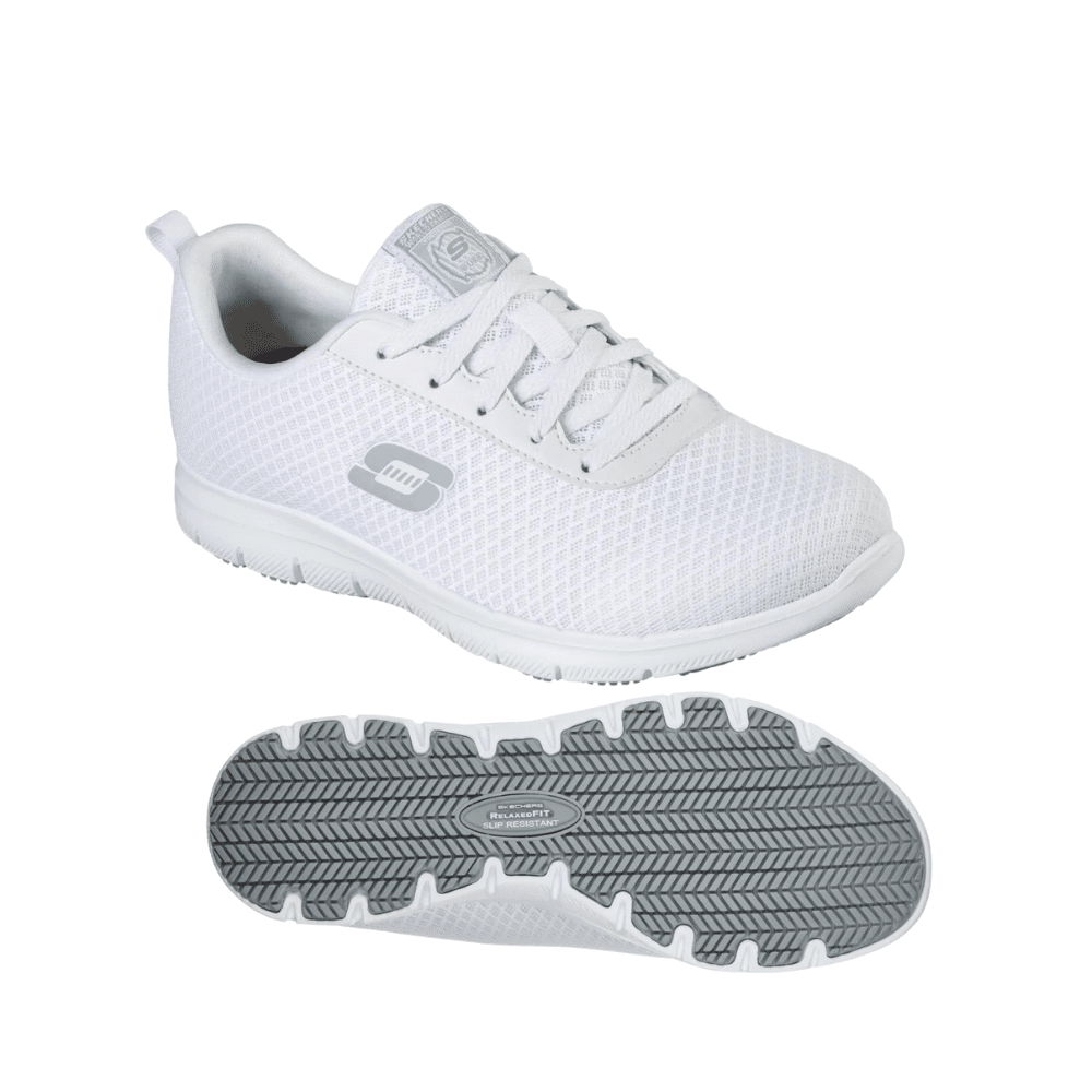 SKECHERS-WORK Damen-Berufsschuhe Relaxed Fit Ghenter – Bronaugh SR weiß – Bild 3