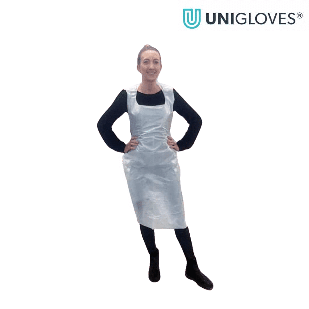 Unigloves LDPE Schürze Schutzkittel mit Abreißperforation 50 Kittel
